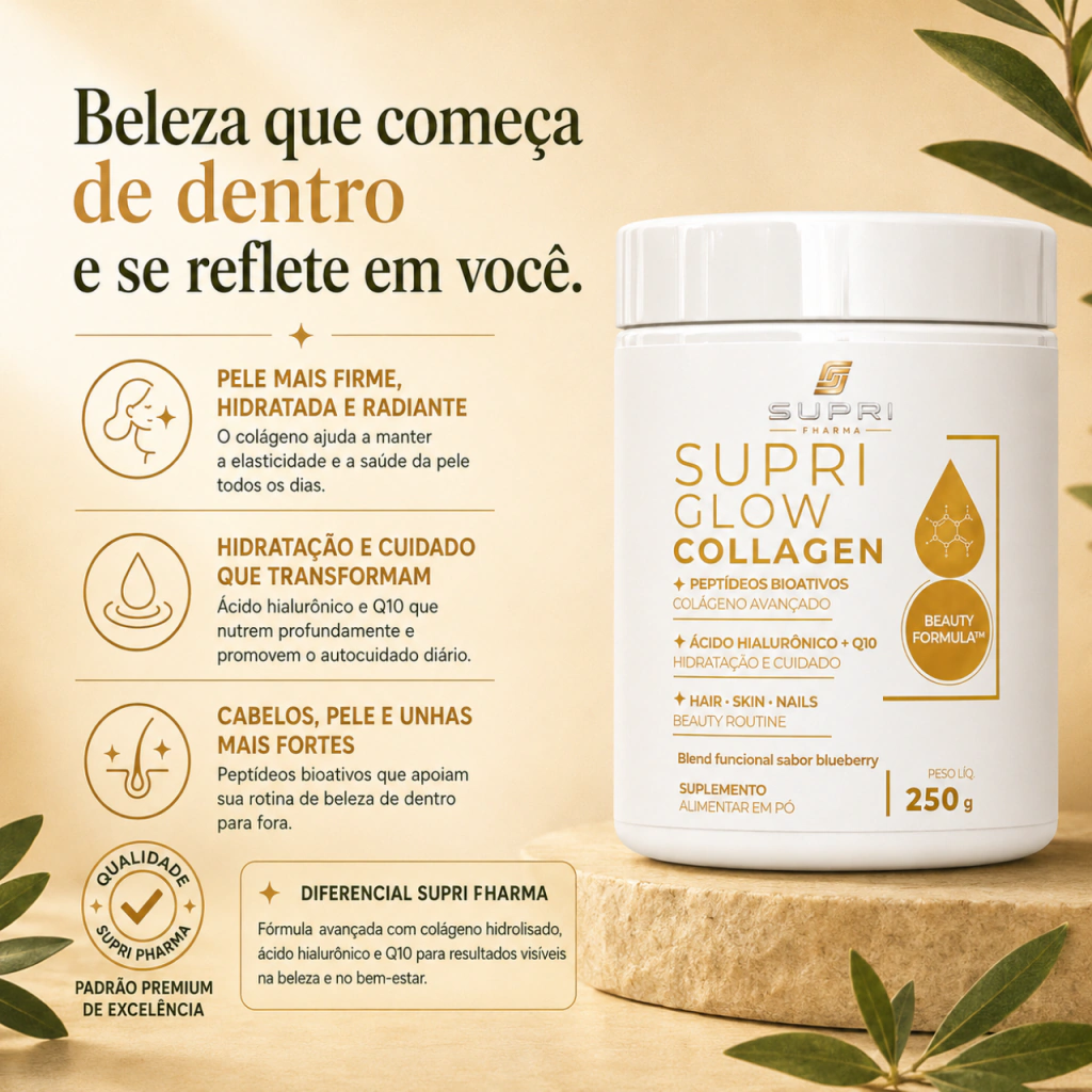 Supri Glow Collagen - Beleza de Dentro para Fora