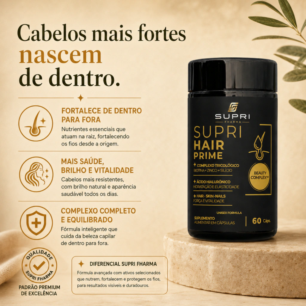 Supri Hair Prime - Beleza e Vitalidade Capilar